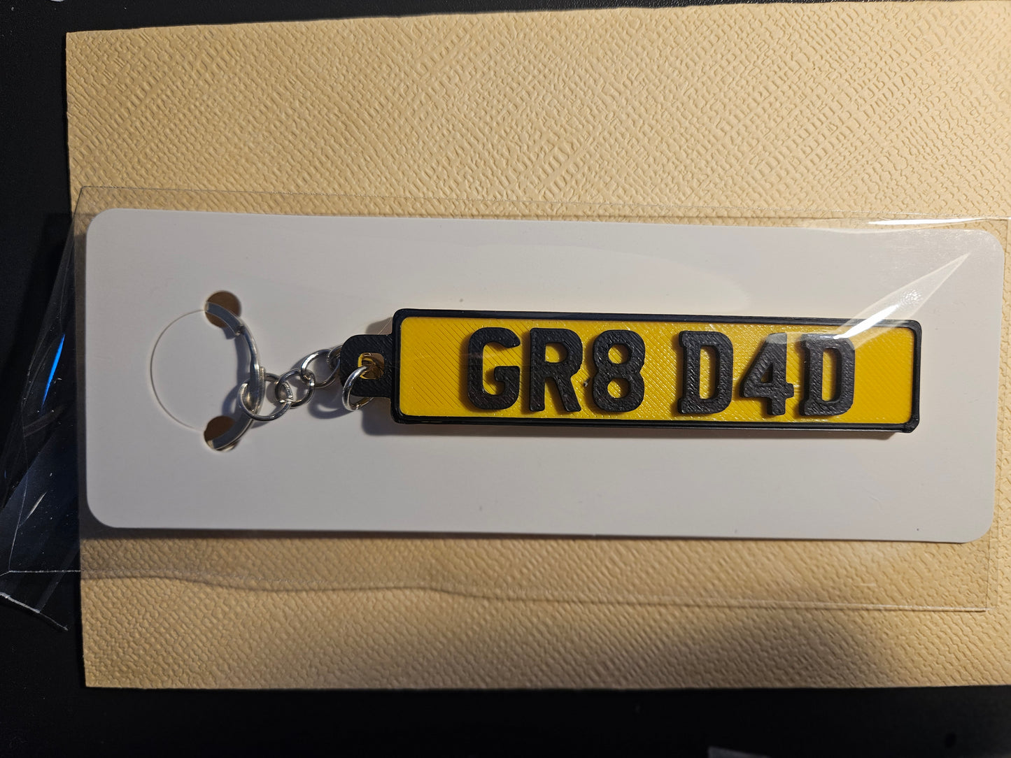 Personalised UK Number Plate Keyring