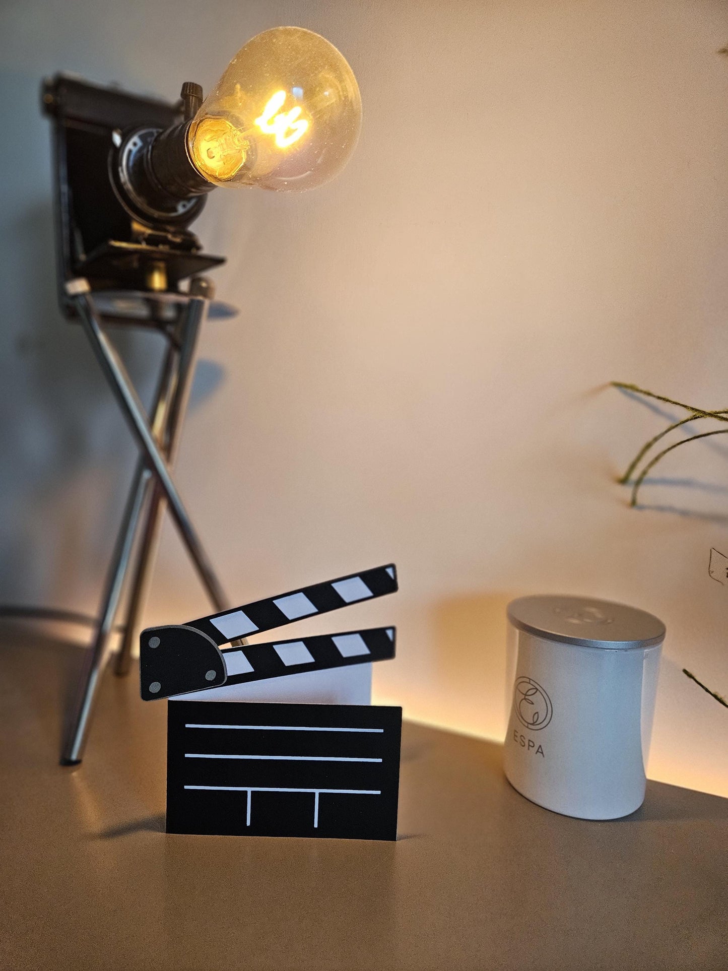 Handcrafted Movie Clapperboard Card for Birthday's or any occasion.