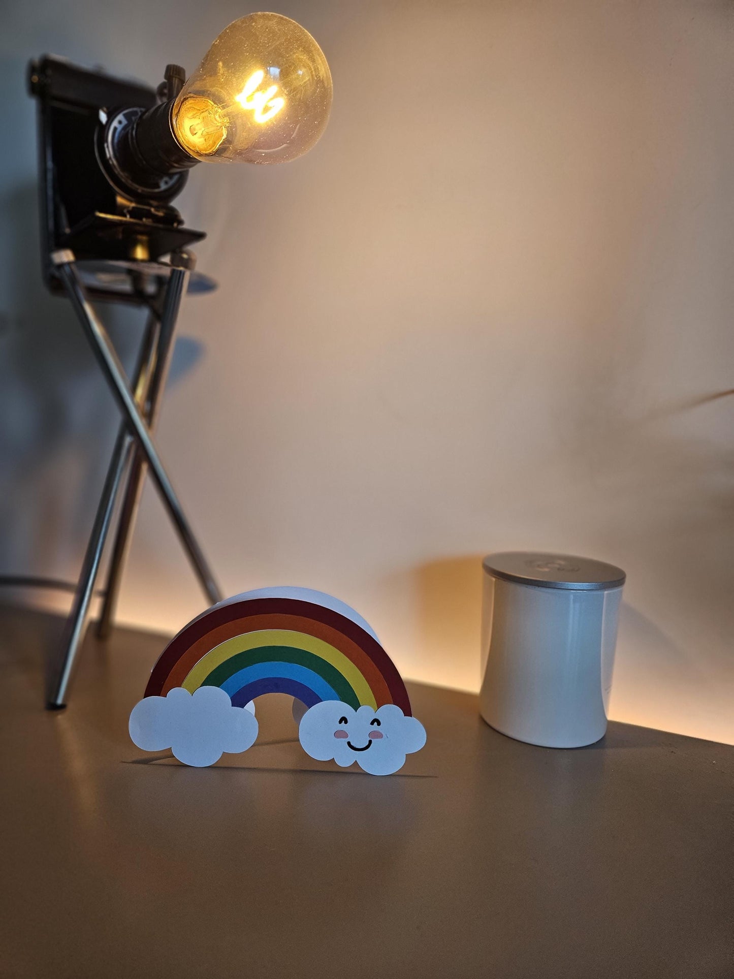 Handcrafted Rainbow Greeting Card.