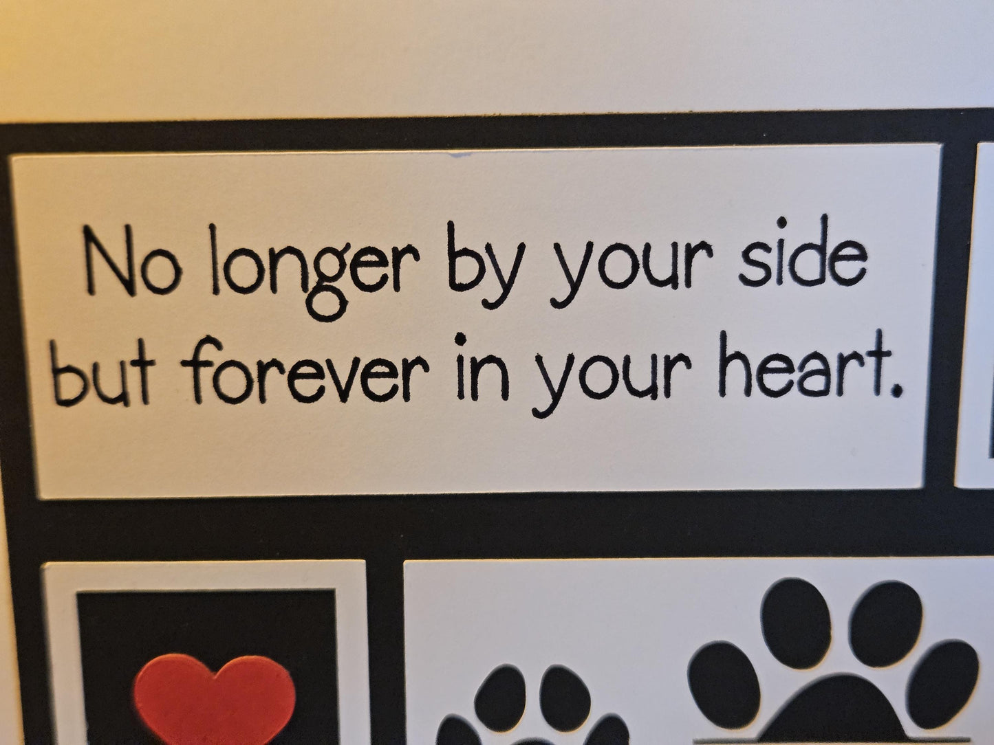 Personalised Pet Loss Sympathy Card: Dog or Cat
