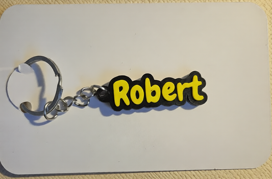 Personalised 3D Printed Name Keyring