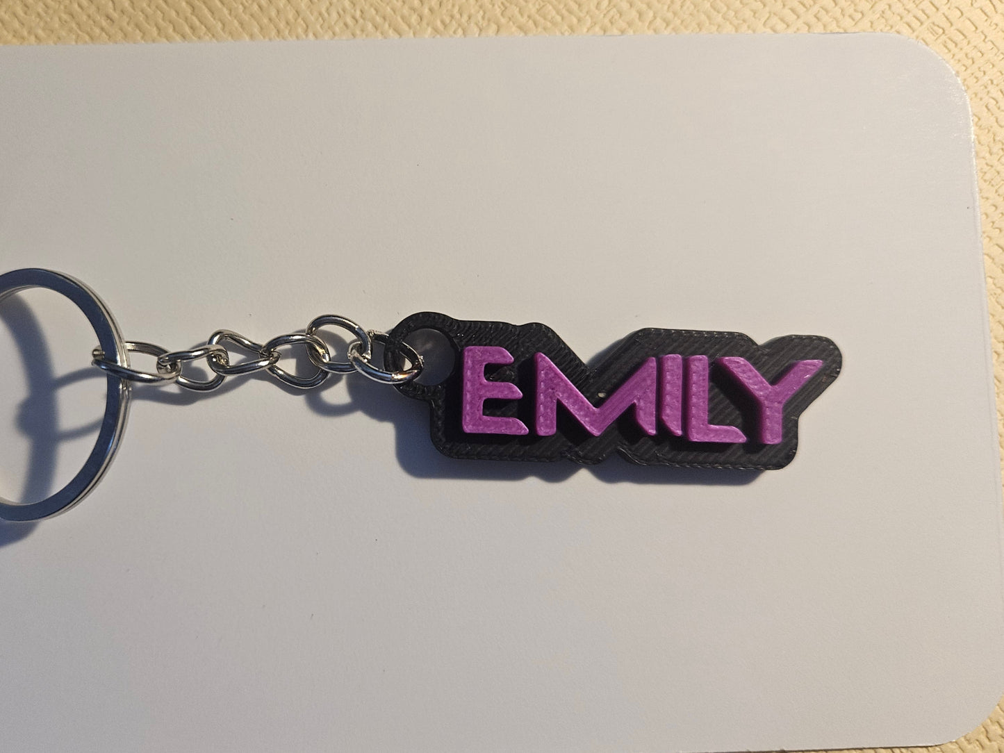Personalised K-Pop Demon Hunter 3D Printed Name Keyring