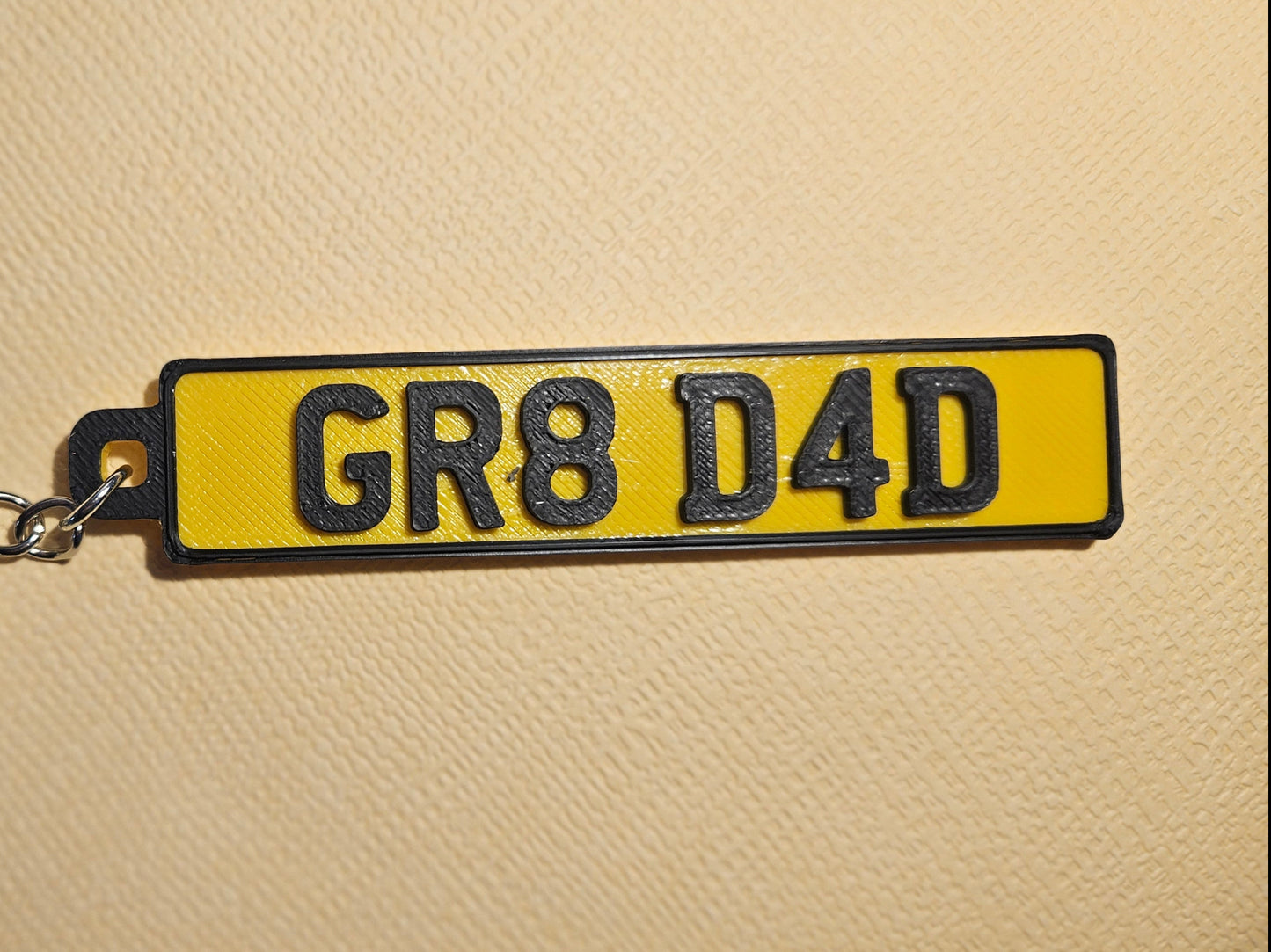 Personalised UK Number Plate Keyring