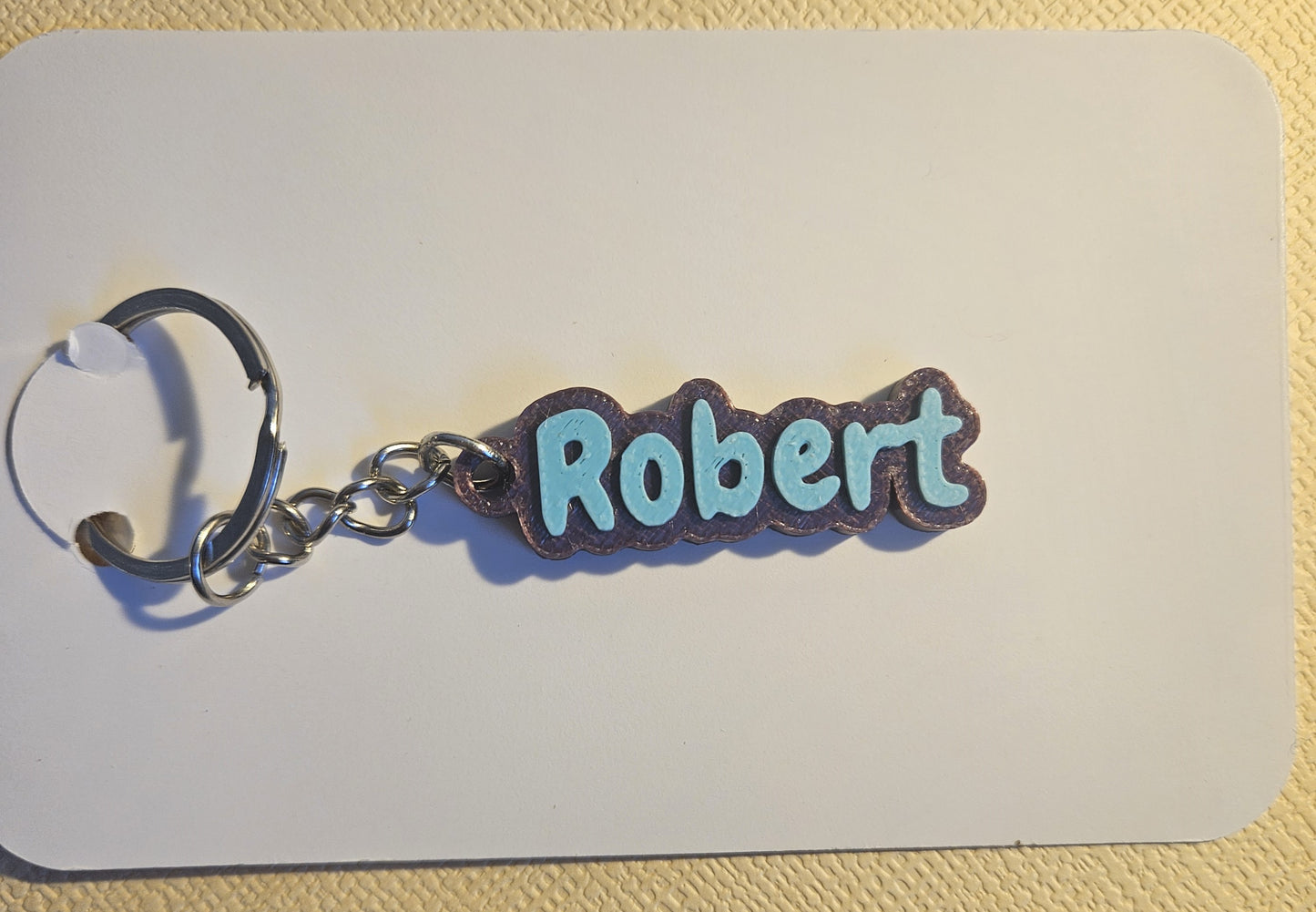 Personalised 3D Printed Name Keyring