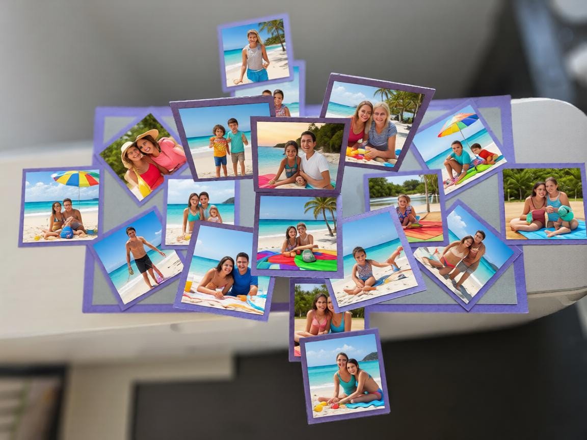 Handmade Photo Collage Pop-Up Card – 16-Photo Surprise Greeting for Birthdays, Anniversaries