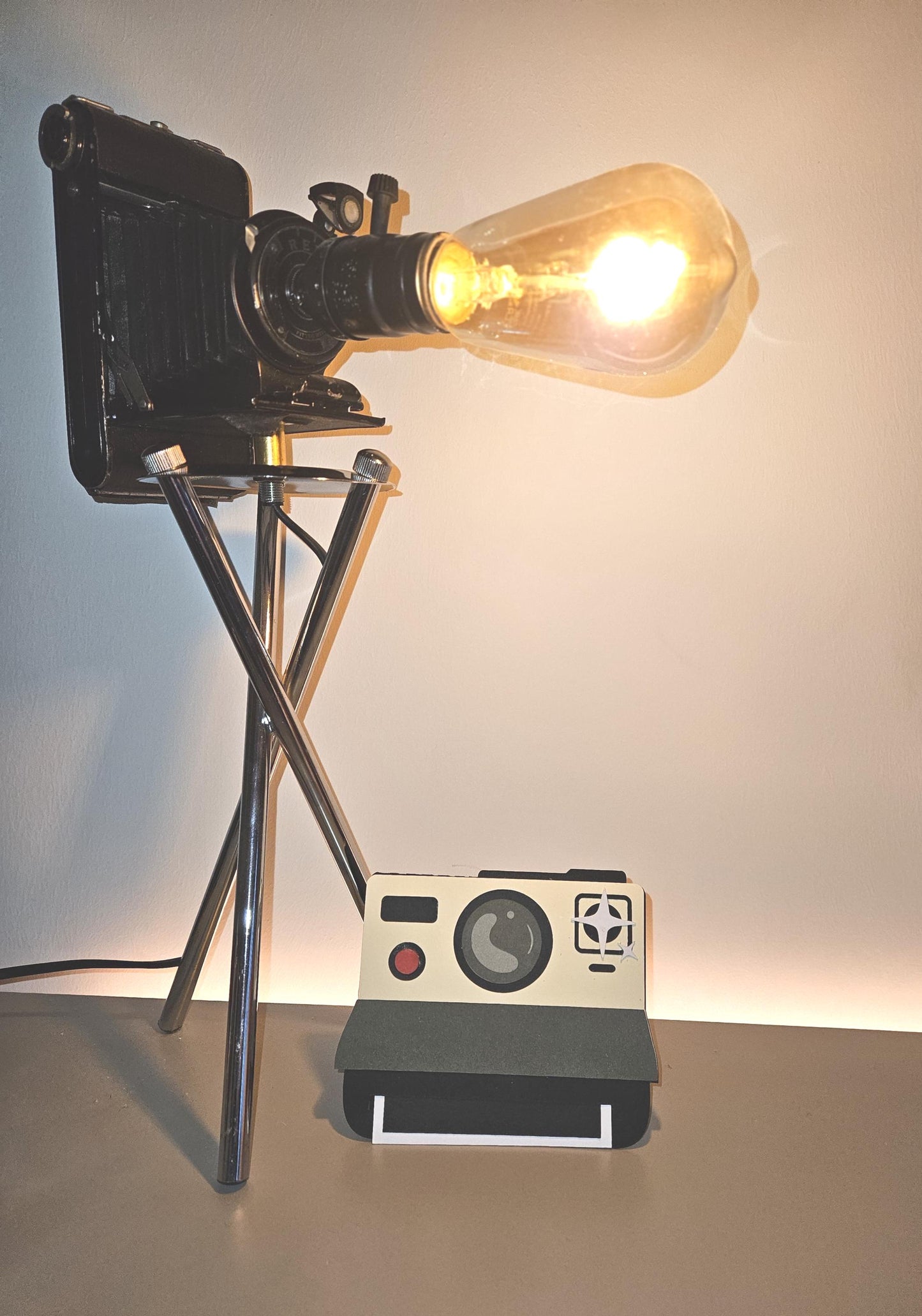 Handcrafted Polaroid Camera Card - With Blank template to add your photo.